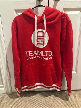Team LTD Red Hooded Pullover Sweatshirt